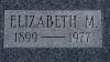 Elizabeth M. Boyer headstone detail